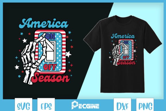 America Season on Off 4th of July SVG Graphics