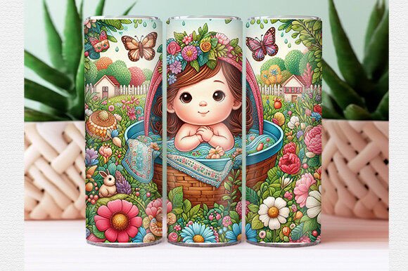Baby Tumbler Wrap PNG: Graphics for Playful Tumbler Wraps