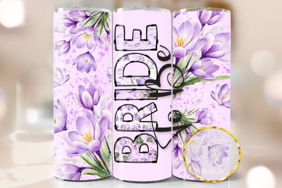 Bride to Be Wedding Tumbler Wrap PNG: Graphics for Crafts