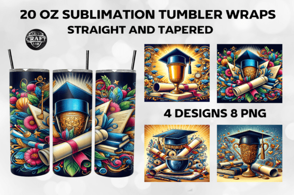 Graduation Cup Diploma Scroll Tumbler Graphics