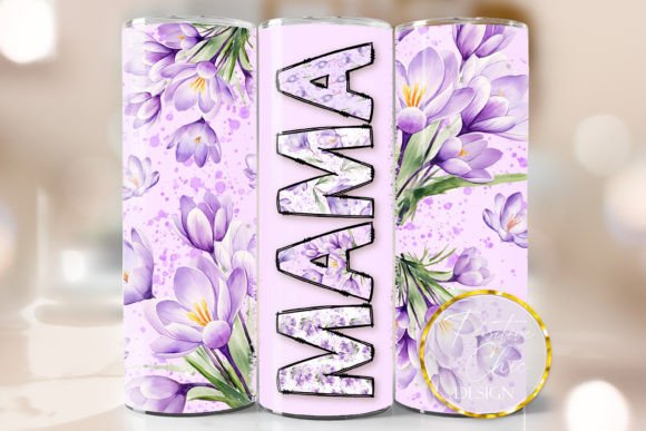 Mama Tumbler Wrap PNG: Graphics for Crafts & Content