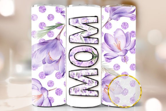 Mom Tumbler Wrap Mothers Day Design PNG