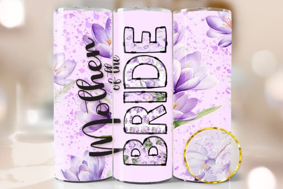 Mother of the Bride Floral Tumbler Wrap: Graphics for Elegant Crafts