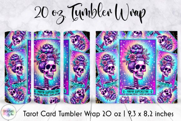 Tarot Cards Mother Day Tumbler Wrap Graphics
