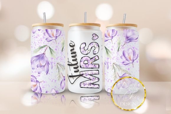 Wedding Future Mrs Libbey Cup Wrap PNG: Graphics for Crafts