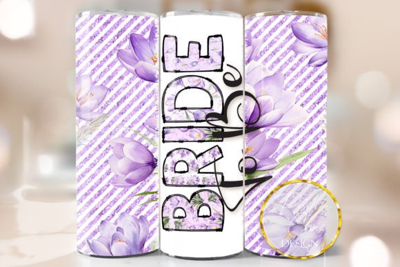 Wedding Tumbler PNG Bride to Be Design: Graphics for Crafts & Content