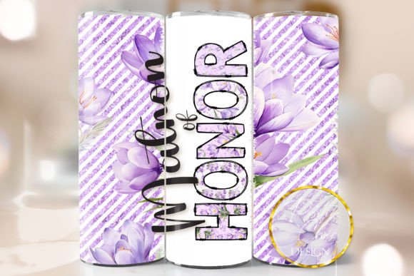 Wedding Tumbler PNG Matron of Honor Graphics